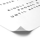 Tropische Calla Lily Wedding Unplugged Welcome Sig Poster (Hoek)