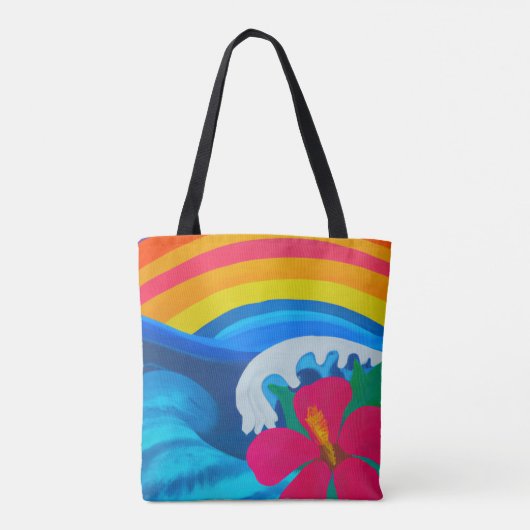 Tropische canvas tas (Achterkant)