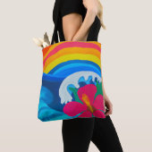 Tropische canvas tas (Dichtbij)