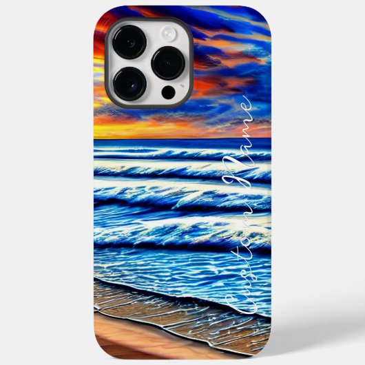 Tropische Caraïbische Sunset Over Clear Ocean Case-Mate iPhone Case (Achterkant)