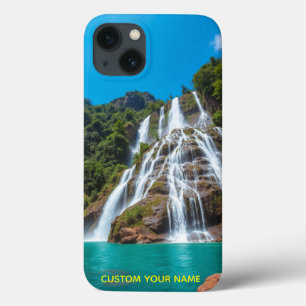 "Tropische Cascade – De Kracht van de Natuur in je iPhone 13 Hoesje