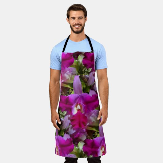 Tropische Cattleya Orchid Flower Schort (Gedragen)