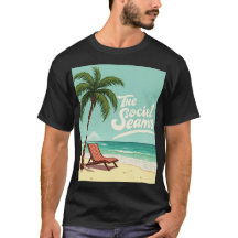 Tropische Chill – Palm Tree & Beach Chair T-shirt
