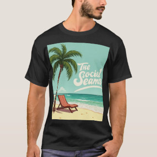 Tropische Chill – Palm Tree & Beach Chair T-shirt