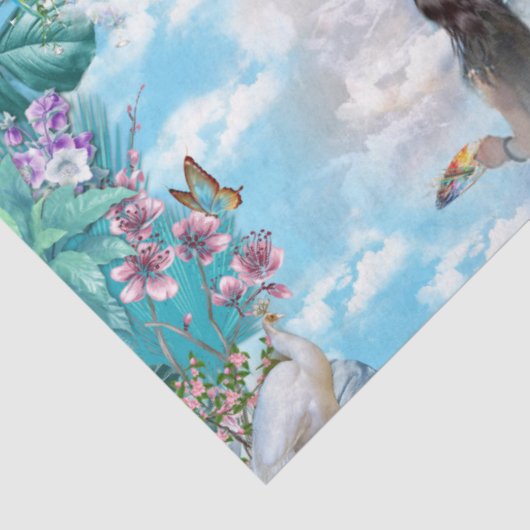 Tropische chirurgische landschappen tissuepapier (Detail)