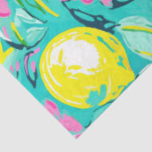 Tropische citroenbloem decoupage tissuepapier (Detail)