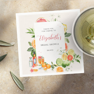 Tropische Citrus Bruiloftsborrel Servet