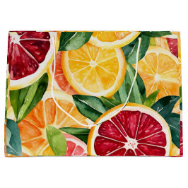 Tropische citrus Oranje fruitschijfjes Groot Cadeauzakje