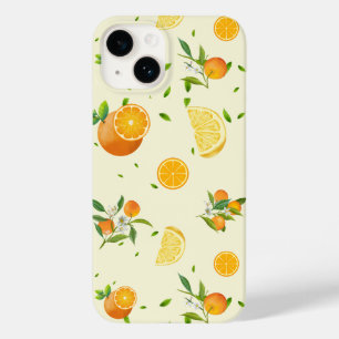 Tropische Citrus SUMMER Oranje citroenschijfje Case-Mate iPhone 14 Hoesje