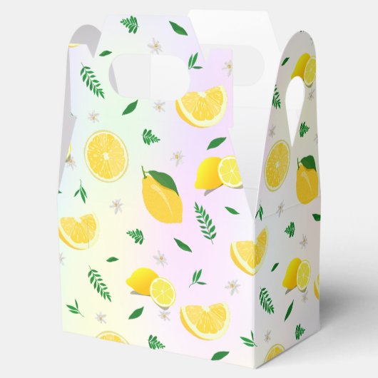 Tropische Citrus zomerverse Oranje citroen Slice Bedankdoosjes (Geopend)