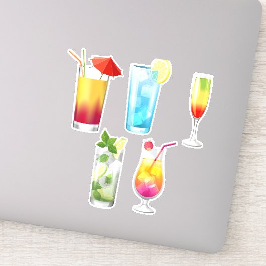 Tropische cocktail Drinken Sticker (Detail)