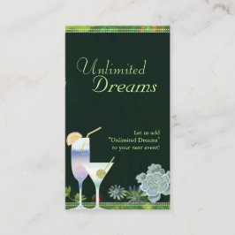 Tropische cocktails Event Planner Visitekaartje
