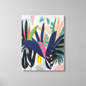 Tropische compositie - gewikkeld canvas print (Voorkant)