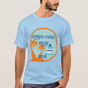 Tropische cruise vakantie t-shirt