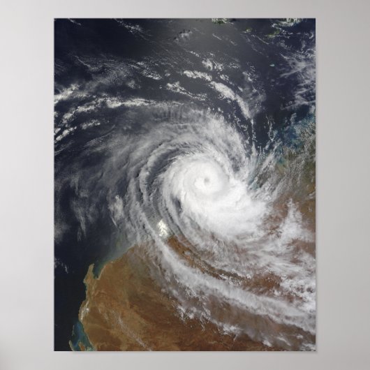 Tropische Cyclone Billy over Australië 2 Poster (Voorkant)