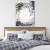 Tropische Cyclone Gamede van Madagascar Canvas Afdruk (Insitu (Slaapkamer))