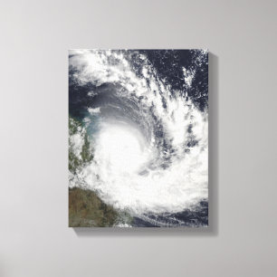 Tropische Cyclone Hamish over Australië Canvas Afdruk