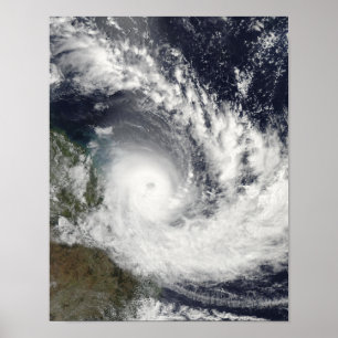 Tropische Cyclone Hamish over Australië Poster