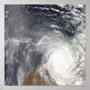 Tropische Cyclone Laurence over Western-Australisc Poster