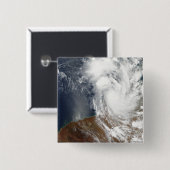 Tropische Cyclone Laurence Vierkante Button 5,1 Cm (Voorkant /achterkant)