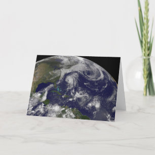 Tropische cyclonen Katia, Lee, Maria en Nate. Kaart