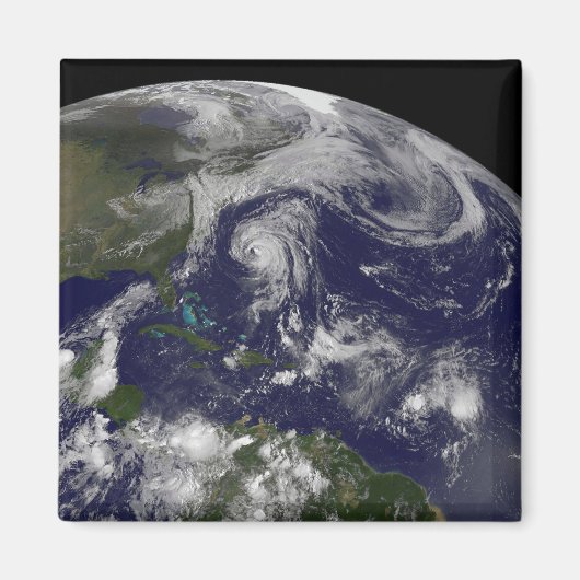 Tropische cyclonen Katia, Lee, Maria en Nate. Magneet (Voorkant)