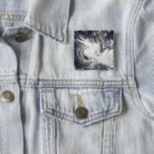 Tropische cycloon Daman Vierkante Button 5,1 Cm (In situ)