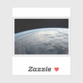 tropische cycloon idai boven de kust van afrika. sticker (Vel)