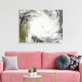 Tropische cycloon Ivan over Madagascar Canvas Afdruk (Insitu (Woonkamer))