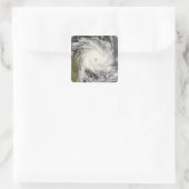 Tropische cycloon Ivan over Madagascar Vierkante Sticker (Tas)