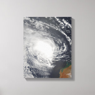Tropische cycloon Jacob nadert Australië Canvas Afdruk