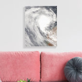 Tropische cycloon Melanie uit Australië Canvas Afdruk