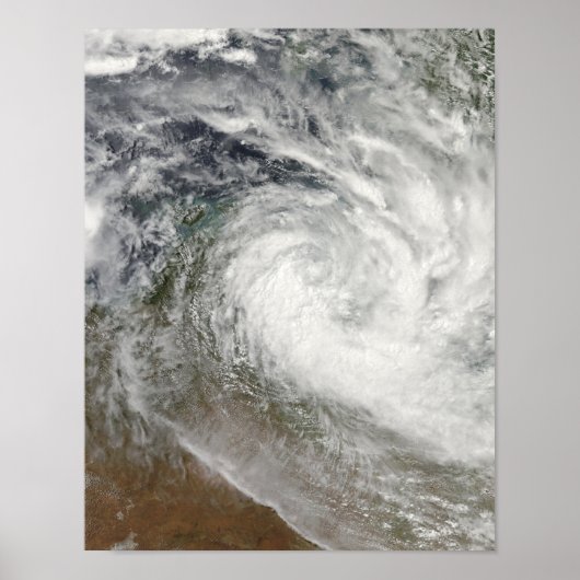 Tropische cycloon Paul over Australië 2 Poster (Voorkant)