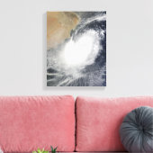Tropische cycloon Phet in het Arabische Zee Canvas Afdruk (Insitu (Woonkamer))