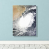 Tropische cycloon Phet in het Arabische Zee Canvas Afdruk (Insitu (Houten vloer))
