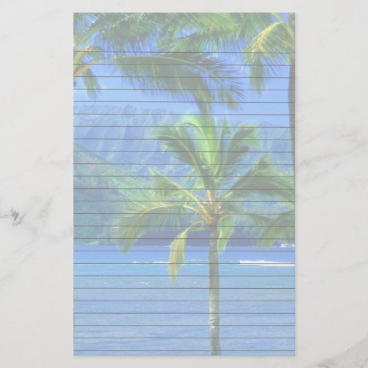 Tropische dag in het strand briefpapier (Voorkant)