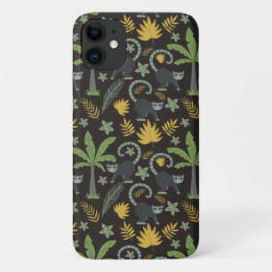 Tropische dieren naadloze patroonpalmboom iPhone 11 hoesje