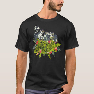 Tropische dierentuin Sifakas Madagascar aap Lemu T-shirt
