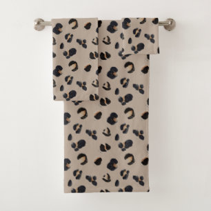 Tropische Dierprint en Groene Serie Ontwerp 3 Bad Handdoek