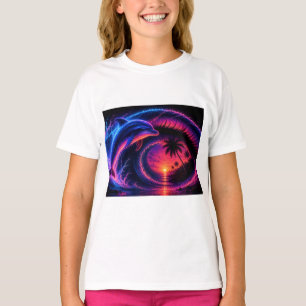 Tropische Dolfijn Golf Kunst Transparante PNG Ocea T-shirt
