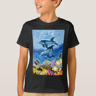 Tropische dolfijnen t-shirt