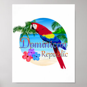 Tropische Dominicaanse Republiek Poster