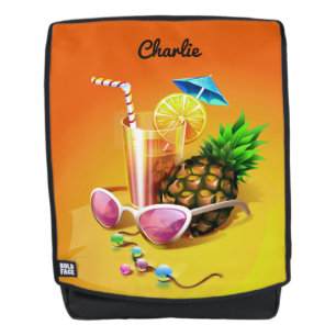 Tropische Drink aangepaste naam backpack