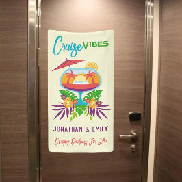 Tropische Drink cruise Vibes Cruise Deurmarkering Spandoek