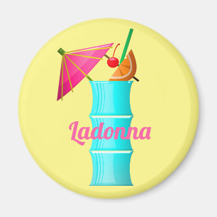 Tropische drink kleurrijke zomer Hawaiiaanse cockt Magneet