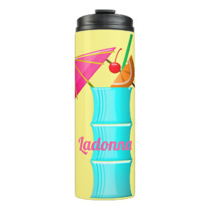 Tropische drink kleurrijke zomer Hawaiiaanse cockt Thermosbeker