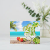 Tropische Drinken Briefkaart (Staand voorkant)