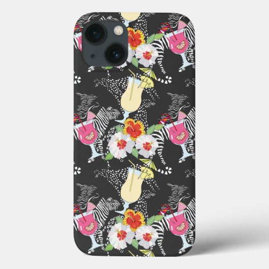 Tropische Drinken met dieren Case-Mate iPhone Case (Achterkant)