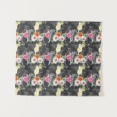 Tropische Drinken met dieren Wandkleed (Voorkant (horizontaal))