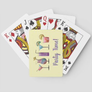 Tropische Drinken van de Partij van de Tijd het Sp Pokerkaarten